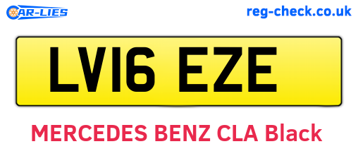 LV16EZE are the vehicle registration plates.