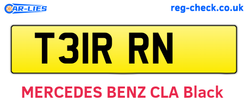 T31RRN are the vehicle registration plates.
