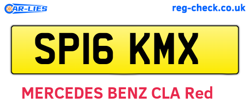 SP16KMX are the vehicle registration plates.
