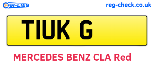 T1UKG are the vehicle registration plates.