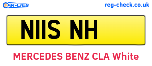 N11SNH are the vehicle registration plates.