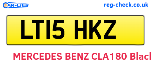 LT15HKZ are the vehicle registration plates.