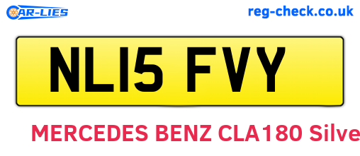 NL15FVY are the vehicle registration plates.