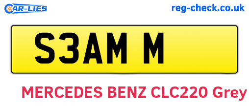 S3AMM are the vehicle registration plates.