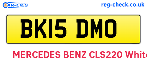 BK15DMO are the vehicle registration plates.