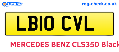 LB10CVL are the vehicle registration plates.