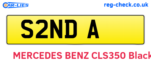 S2NDA are the vehicle registration plates.