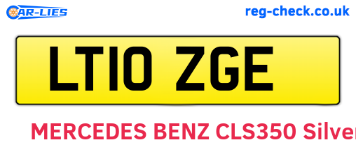 LT10ZGE are the vehicle registration plates.