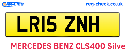 LR15ZNH are the vehicle registration plates.