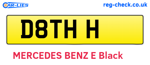 D8THH are the vehicle registration plates.