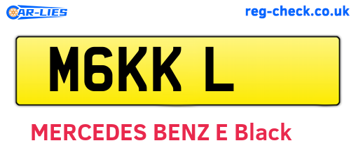 M6KKL are the vehicle registration plates.