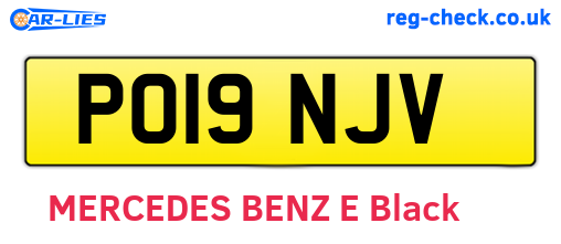 PO19NJV are the vehicle registration plates.