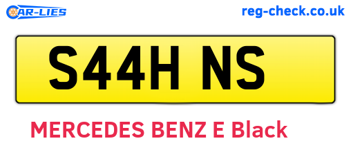 S44HNS are the vehicle registration plates.