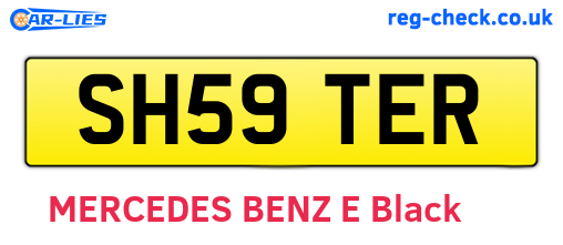 SH59TER are the vehicle registration plates.