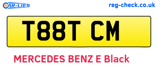 T88TCM are the vehicle registration plates.