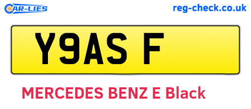 Y9ASF are the vehicle registration plates.