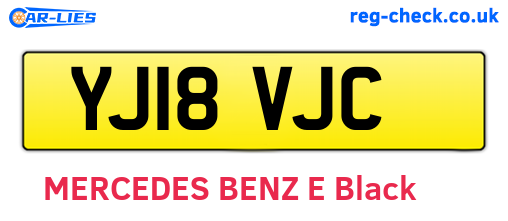 YJ18VJC are the vehicle registration plates.