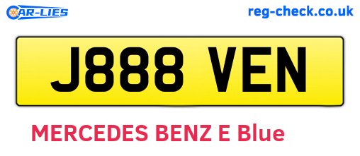 J888VEN are the vehicle registration plates.