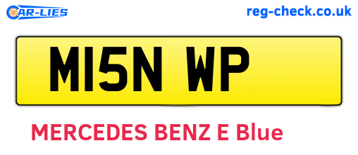 M15NWP are the vehicle registration plates.