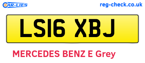 LS16XBJ are the vehicle registration plates.