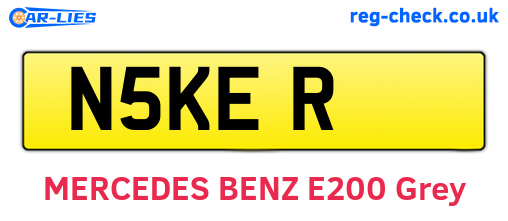 N5KER are the vehicle registration plates.