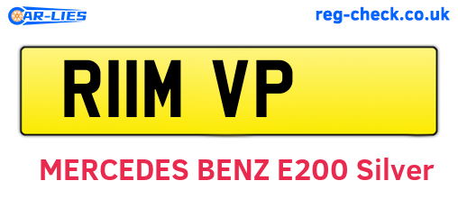 R11MVP are the vehicle registration plates.