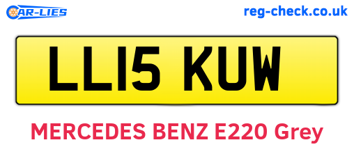 LL15KUW are the vehicle registration plates.