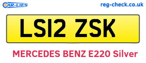 LS12ZSK are the vehicle registration plates.