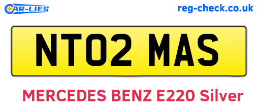 NT02MAS are the vehicle registration plates.