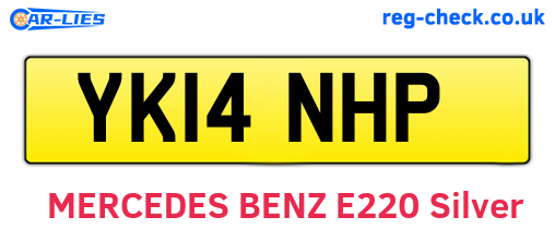 YK14NHP are the vehicle registration plates.