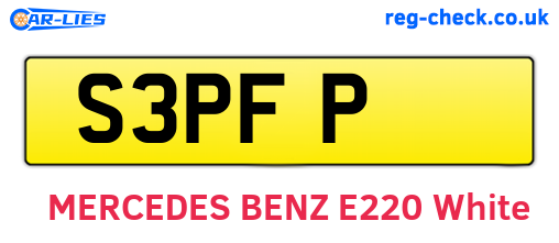 S3PFP are the vehicle registration plates.