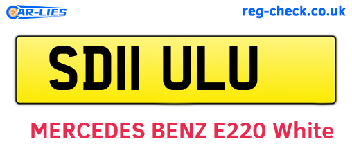 SD11ULU are the vehicle registration plates.