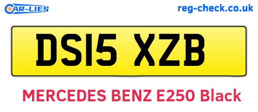 DS15XZB are the vehicle registration plates.