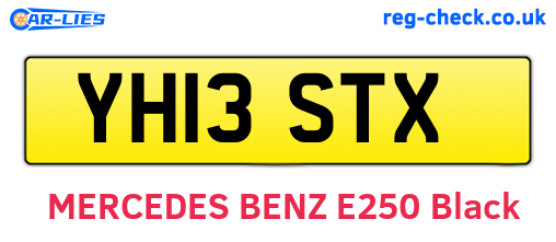 YH13STX are the vehicle registration plates.