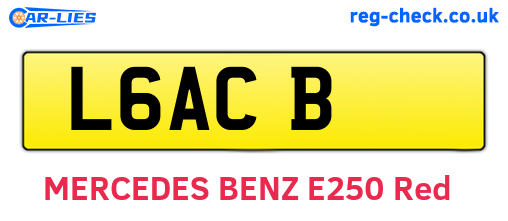 L6ACB are the vehicle registration plates.