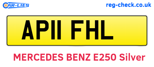 AP11FHL are the vehicle registration plates.