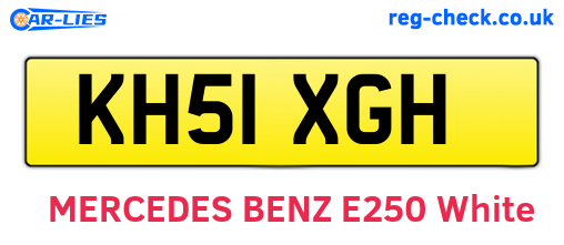 KH51XGH are the vehicle registration plates.