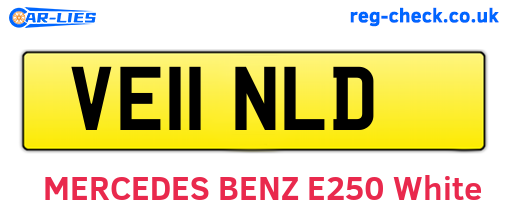 VE11NLD are the vehicle registration plates.