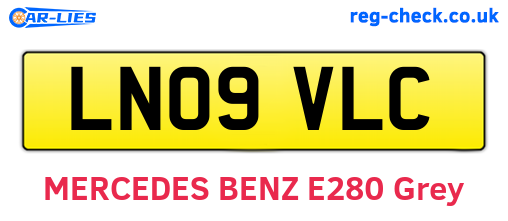LN09VLC are the vehicle registration plates.