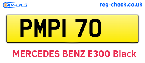 PMP170 are the vehicle registration plates.