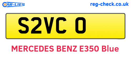 S2VCO are the vehicle registration plates.