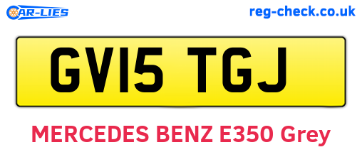 GV15TGJ are the vehicle registration plates.
