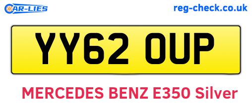 YY62OUP are the vehicle registration plates.