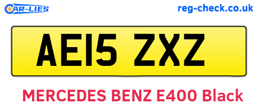 AE15ZXZ are the vehicle registration plates.