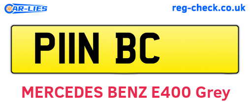 P11NBC are the vehicle registration plates.