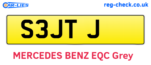 S3JTJ are the vehicle registration plates.