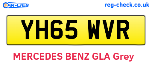 YH65WVR are the vehicle registration plates.