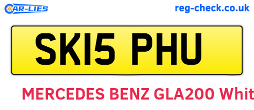 SK15PHU are the vehicle registration plates.