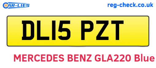 DL15PZT are the vehicle registration plates.