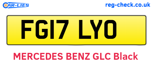 FG17LYO are the vehicle registration plates.